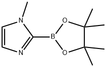 1-Methyl-1H-imidazole-2-boronic acid pinacol ester Structure