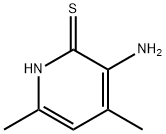 2(1H)-Pyridinethione,3-amino-4,6-dimethyl-(9CI) Structure