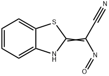 아세토니트릴,2(3H)-벤조티아졸릴리덴니트로소-(9CI) 구조식 이미지