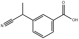 m-(1-Cyanoethyl)benzoic acid Structure