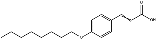 4-OCTYLOXYCINNAMIC ACID 구조식 이미지