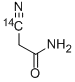 2-CYANOACETAMIDE, [CYANO-14C] Structure