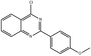 4-CHLORO-2-(4-METHOXY-PHENYL)-QUINAZOLINE 구조식 이미지