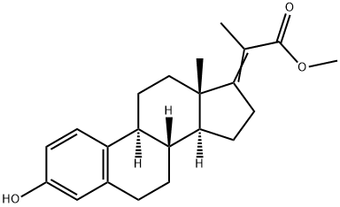 3-Hydroxy-19-norpregna-1,3,5(10),17(20)-tetrene-20-carboxylic acid methyl ester Structure