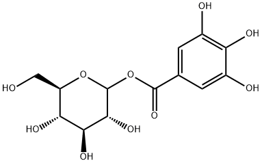 [(2S,3R,4S,5R,6R)-3,4,5-trihydroxy-6-(hydroxymethyl)oxan-2-yl] 3,4,5-trihydroxybenzoate Structure