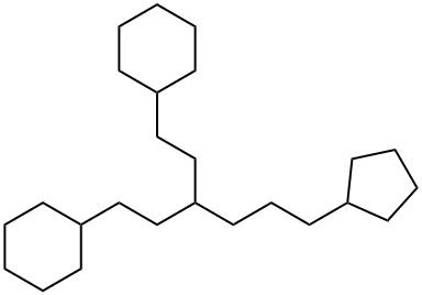3-(3-Cyclopentylpropyl)-1,5-dicyclohexylpentane Structure