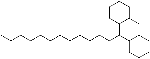 Anthracene, 9-dodecyltetradecahydr 구조식 이미지