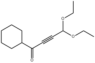 1-시클로헥실-4,4-디에톡시-2-부틴-1-온 구조식 이미지