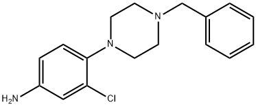 4-(4-Benzyl-1-piperazinyl)-3-chlorophenylamine Structure