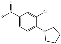 1-(2-chloro-4-nitrophenyl)pyrrolidine 구조식 이미지
