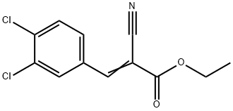 에틸2-시아노-3-(3,4-디클로로페닐)아크릴레이트 구조식 이미지