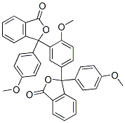 3,3'-(4-Methoxy-1,3-phenylene)bis[3-(4-methoxyphenyl)isobenzofuran-1(3H)-one] 구조식 이미지