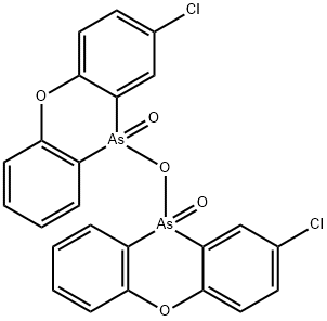 10,10'-옥시비스(2-클로로-10H-페녹사르신10-산화물) 구조식 이미지