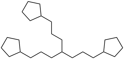 1,7-디시클로펜틸-4-(3-시클로펜틸프로필)헵탄 구조식 이미지