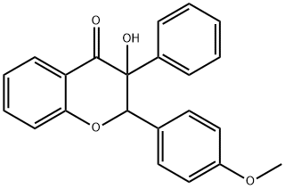 2,3-Dihydro-3-hydroxy-2-(4-methoxyphenyl)-3-phenyl-4H-1-benzopyran-4-one Structure