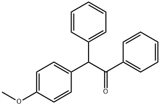 2-(4-메톡시페닐)-1,2-디페닐-에타논 구조식 이미지