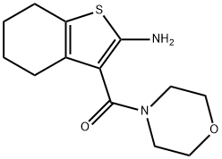 3-(morpholin-4-ylcarbonyl)-4,5,6,7-tetrahydro-1-benzothiophen-2-amine(SALTDATA: FREE) 구조식 이미지