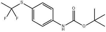 Carbamic acid, [4-[(1,1-difluoroethyl)thio]phenyl]-, 1,1-dimethylethyl ester (9CI) Structure