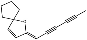 1-Oxaspiro[4.4]non-3-ene,2-(2,4-hexadiynylidene)-,(2Z)-(9CI) Structure