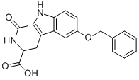 N-ACETYL-5-BENZYLOXY-DL-TRYPTOPHAN Structure