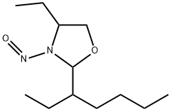 Oxazolidine, 4-ethyl-2-(1-ethylpentyl)-3-nitroso- (9CI) 구조식 이미지