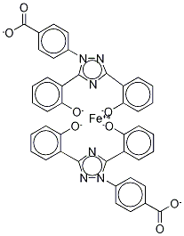 Deferasirox Ferrate(III) TripotassiuM CoMplex Methanoate Hydrate Structure
