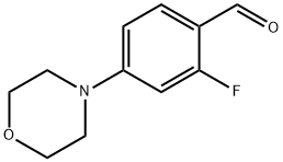 2-FLUORO-4-(N-MORPHOLINO)-BENZALDEHYDE Structure