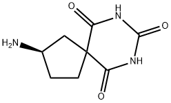 7,9-Diazaspiro[4.5]decane-6,8,10-trione,2-amino-,(2R)-(9CI) Structure