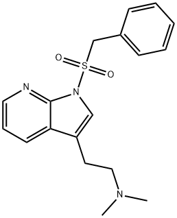 1H-피롤로[2,3-b]피리딘-3-에탄아민,N,N-디메틸-1-[(페닐메틸)술포닐]- 구조식 이미지