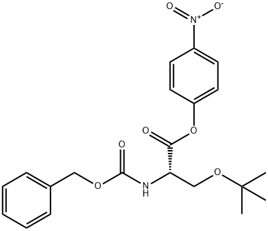 1,1-нитрофениловый эфир O-(4-Диметилэтил)-N-[(бензилокси)карбонил]-L-серина структурированное изображение