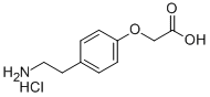 2-(4-(2-AMINOETHYL)PHENOXY)ACETIC ACID HYDROCHLORIDE Structure