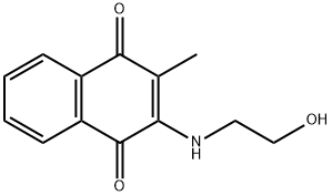 2-(2-히드록시에틸아미노)-3-메틸나프탈렌-1,4-디온 구조식 이미지