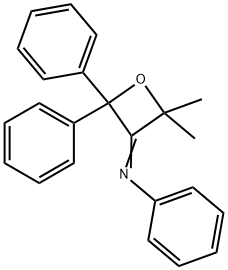 N-(2,2-Dimethyl-4,4-diphenyloxetan-3-ylidene)benzenamine Structure