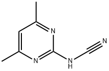 (4,6-디메틸피리미딘-2-일)시안아미드 구조식 이미지