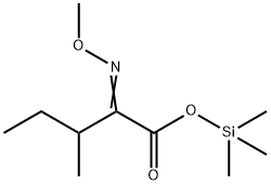 2-(메톡시이미노)-3-메틸펜탄산트리메틸실릴에스테르 구조식 이미지