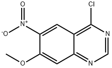 4-클로로-7-메톡시-6-니트로퀴나졸린 구조식 이미지