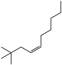 (Z)-2,2-디메틸-4-데센 구조식 이미지