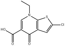 2-Chloro-7-ethyl-4,7-dihydro-4-oxothieno[2,3-b]pyridine-5-carboxylic acid Structure