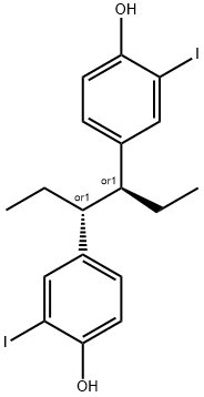 1-iodohexestrol Structure