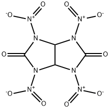 tetrahydro-1,3,4,6-tetranitroimidazo[4,5-d]imidazole-2,5(1H,3H)-dione Structure