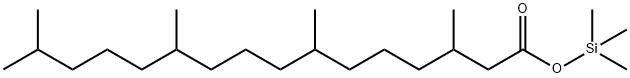 3,7,11,15-Tetramethylhexadecanoic acid trimethylsilyl ester Structure