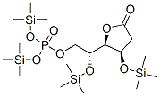 3-O,5-O-Bis(trimethylsilyl)-6-O-bis(trimethylsilyloxy)phosphinyl-2-deoxy-D-arabino-hexonic acid 1,4-lactone 구조식 이미지