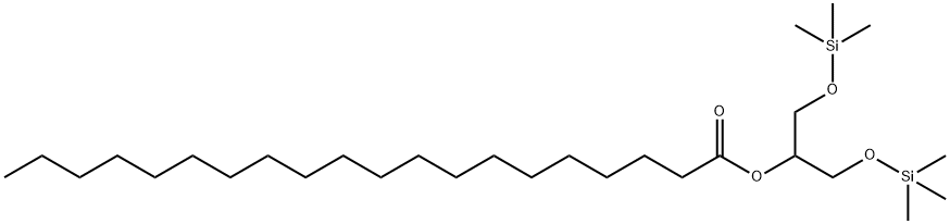 Icosanoic acid 2-trimethylsilyloxy-1-[(trimethylsilyloxy)methyl]ethyl ester 구조식 이미지
