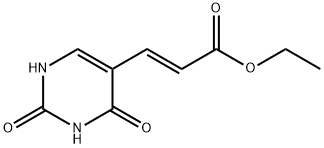 (E)-5-ETHOXYCARBONYLVINYL URACIL 구조식 이미지