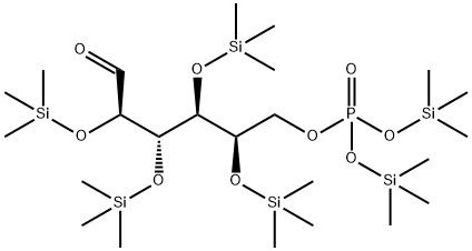 2-O,3-O,4-O,5-O-Tetrakis(trimethylsilyl)-D-galactose 6-[phosphoric acid bis(trimethylsilyl)] ester Structure