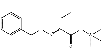 2-[(Phenylmethoxy)imino]pentanoic acid trimethylsilyl ester Structure