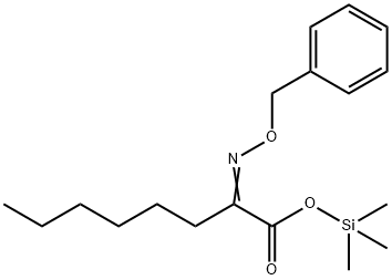 2-[(Phenylmethoxy)imino]octanoic acid trimethylsilyl ester Structure