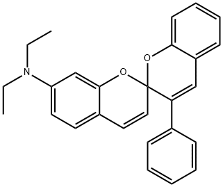N,N-diethyl-3'-phenyl-2,2'-spirobi[2H-1-benzopyran]-7-amine 구조식 이미지