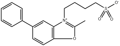 벤족사졸륨,2-메틸-5-페닐-3-(4-술포부틸)-,수산화물,내부염 구조식 이미지