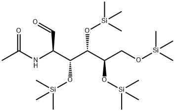 N-아세틸글루코실아민테트라-TMS 구조식 이미지